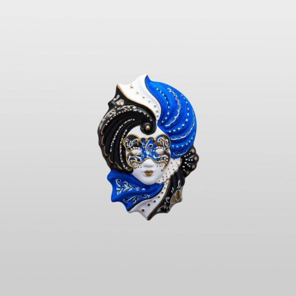 Giada - Extra Klein - Blau - Venezianische Maske
