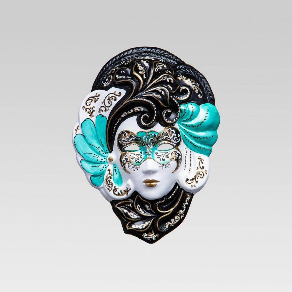 Iris Medium Venetian Mask | Certified Ceramic Masks Online Shop