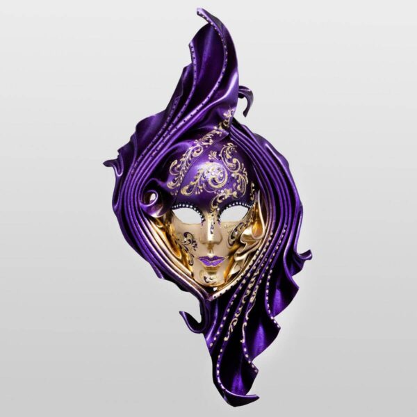 Safi - Groß - Violett - Venezianische Maske