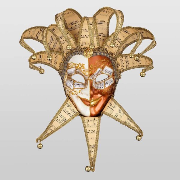 Jolly René Punte in Papier Mache - Venetian Mask