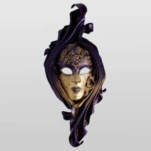 Cat Mask with Metal Ears | Venetian Masks | Handmade Masks