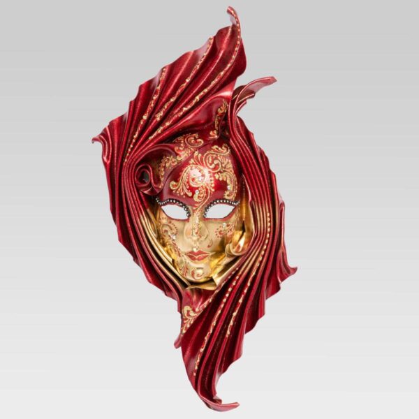 Safi - Groß - Rot - Venezianische Maske