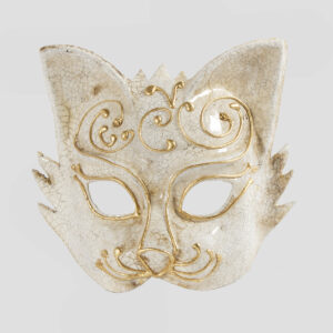 Gorgeous Sinfona Lady Masquerade Mask For A Woman In Ochre