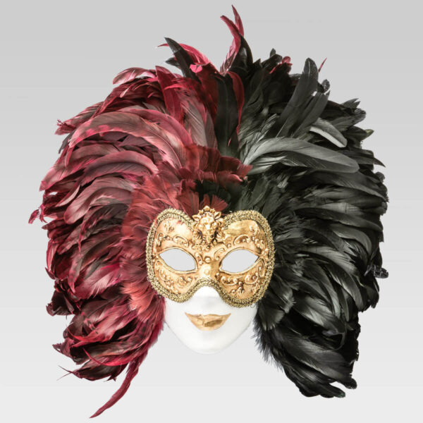 Piuma Volto intero - Multicolor - Venetian Mask